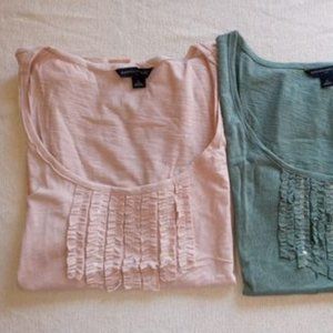 DUO - Scoop Neck Tees - Vintage Colors